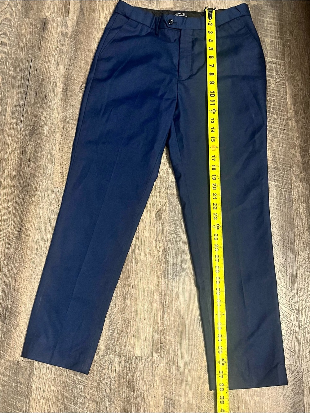 Men's 30X28 Navy Dress Pants - Tailored Flat Front by